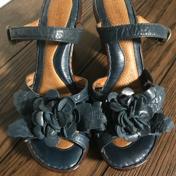 Born blue sandal CORNFLOWER  8 / 39 - Picture 2 of 6